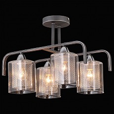 Люстра на штанге Natali Kovaltseva 75066 75066/4C STAIN SILVER