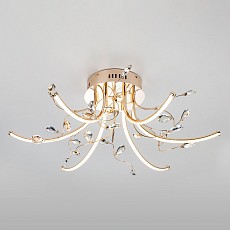 Потолочная люстра Eurosvet Sacura 90087/6 золото 42W