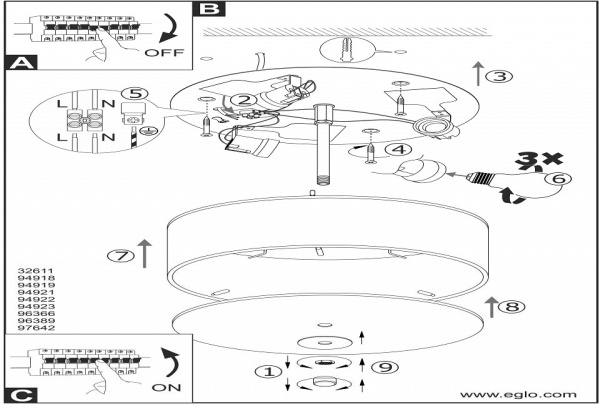 Накладной светильник Eglo ПРОМО Viserbella 97642