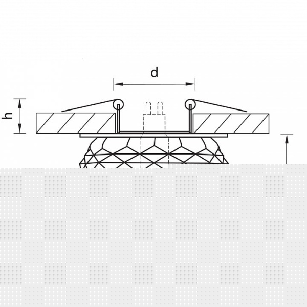 Встраиваемый светильник Lightstar Cesare 004252-G9