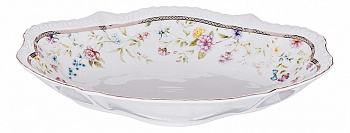 Чаша декоративная (31х21х6 см) Луговые цветы 274-902