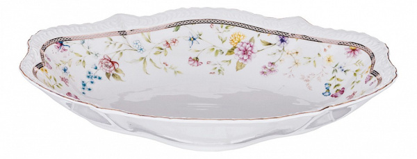 Чаша декоративная (31х21х6 см) Луговые цветы 274-902