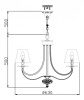 Подвесная люстра Maytoni Olivia ARM325-05-W