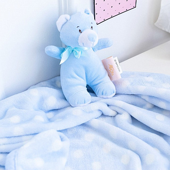 Плед детский с игрушкой Тедди