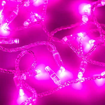Гирлянда нить [10 м] String ARD-STRING-CLASSIC-10000-CLEAR-100LED-STD PINK (230V, 7W)