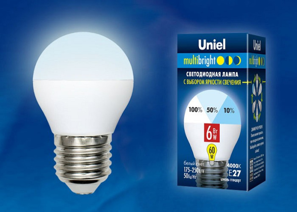 Лампа светодиодная Uniel MB PLM11WH E27 6Вт 4000K UL-00002378