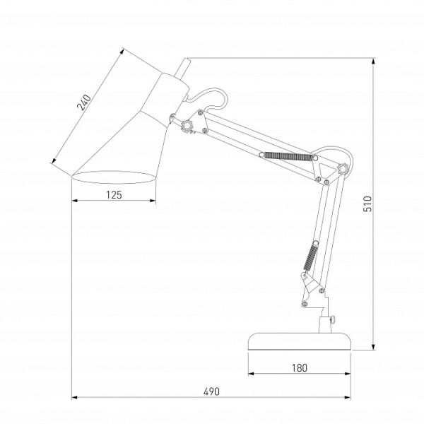 Настольная лампа офисная Eurosvet Norden 01032/1 белый