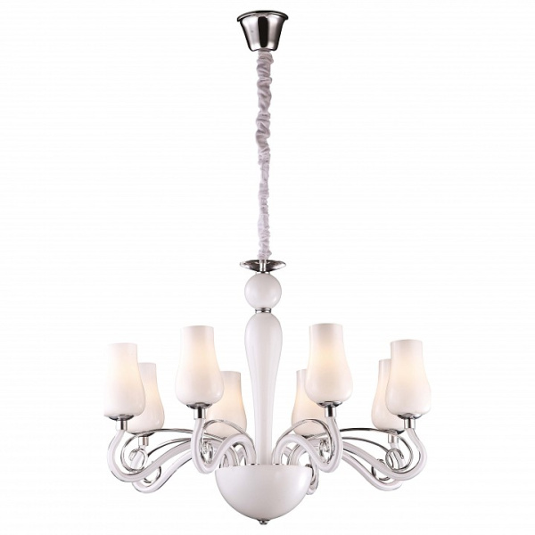 Подвесная люстра Arte Lamp Biancaneve A8110LM-8WH