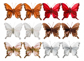 Украшение декоративное (10 см) Бабочки 241-1902