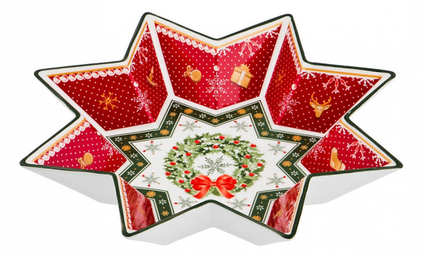 Чаша декоративная (32х6 см) Christmas Collection 586-394