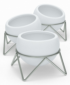 Набор из 3 кашпо (10.5x10.5x15 см) Potsy 1013191-670