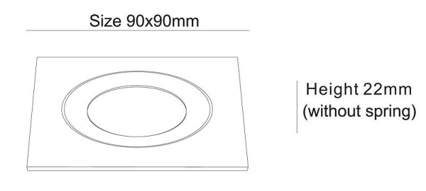 Рамка на 1 светильник Deko-Light  930256