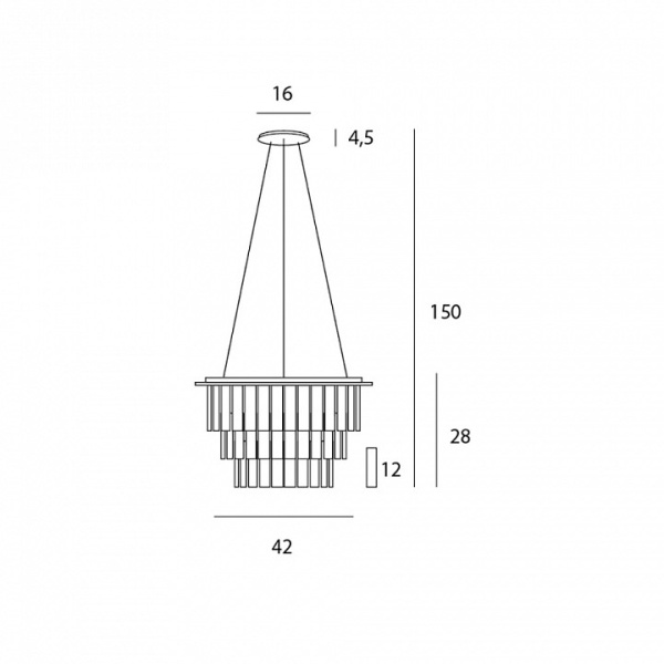 Подвесная люстра Maxlight Monaco P0259