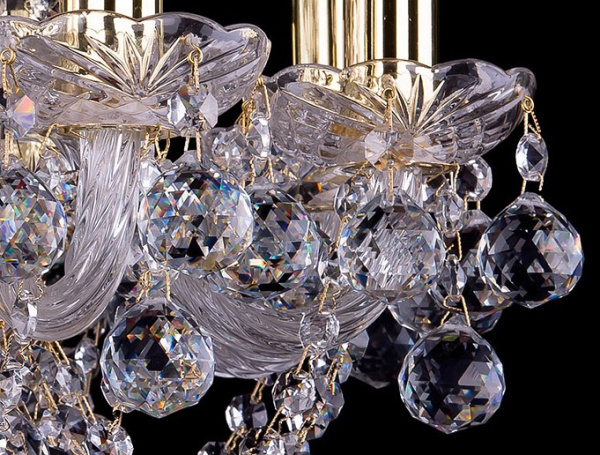 Подвесная люстра Bohemia Ivele Crystal 1406 1406/8/141/G/Balls