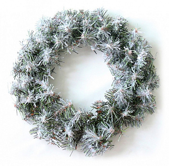 Венок хвойный Заснеженнный (30 см) 307-146
