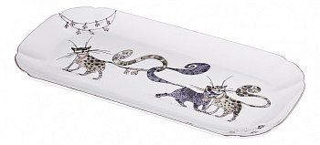 Блюдо декоративное (28х14.5 см) Котики 264-869