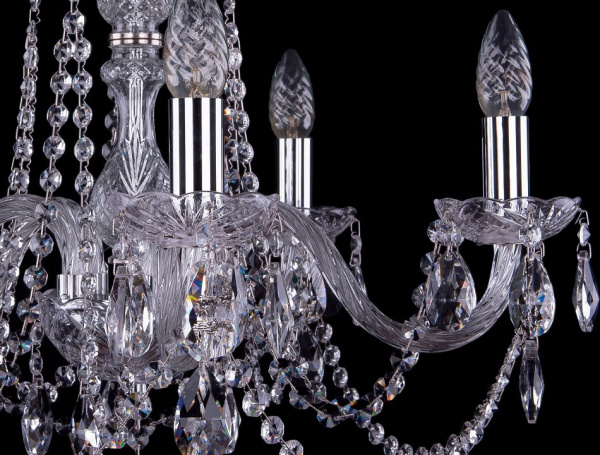 Подвесная люстра Bohemia Ivele Crystal 1402 1402/5/195/Ni