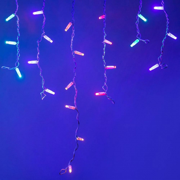 Бахрома световая [2.4x0.6 м] Edge ARD-EDGE-CLASSIC-2400x600-WHITE-88LED-LIVE RGB (230V, 6W)