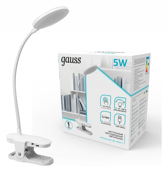 Настольная лампа офисная Gauss GTL205 GT2051