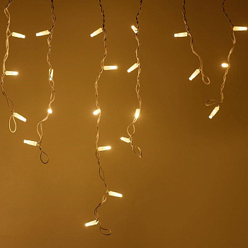 Бахрома световая [2.4x0.6 м] Edge ARD-EDGE-CLASSIC-2400x600-WHITE-88LED-FLASH WARM (230V, 6W)