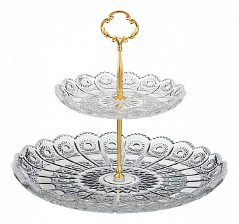 Блюдо декоративное (30x28.5 см) Muza Crystal 195-135