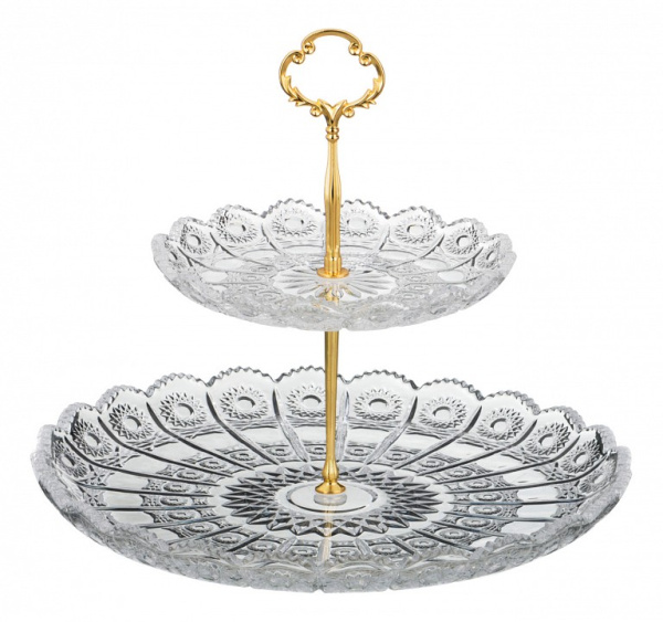 Блюдо декоративное (30x28.5 см) Muza Crystal 195-135