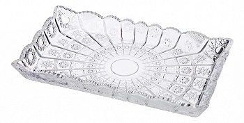 Блюдо декоративное (30х17.5х4 см) Muza Crystal 695-034
