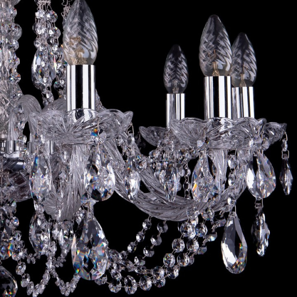 Подвесная люстра Bohemia Ivele Crystal 1406 1406/10/240/Ni