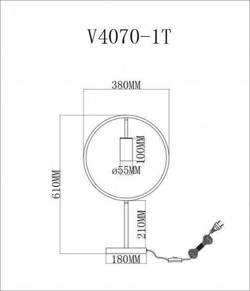 Настольная лампа декоративная Moderli Nasty V4070-1T