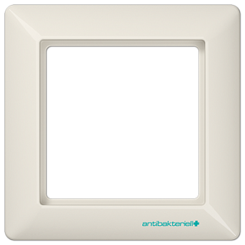 JUNG AS 500 Бежевая Рамка 1-ая антибактериальная