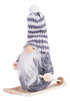 Дед Морозо (9 см) Санта На Лыжах 372-032