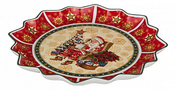 Блюдо декоративное (38х4 см) Christmas Collection 586-181