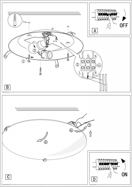 Накладной светильник Eglo ПРОМО Twister 86873