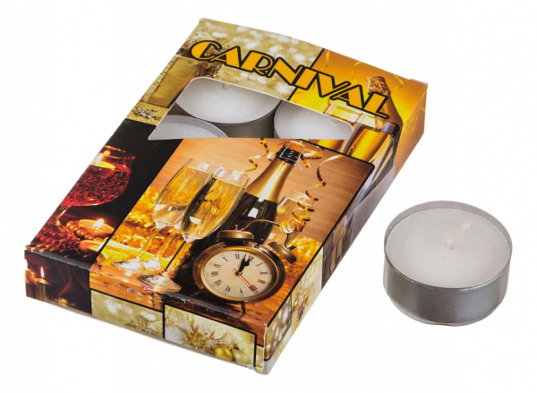 Набор из 6 свечей ароматических (4x2 см) Карнавал 348-475