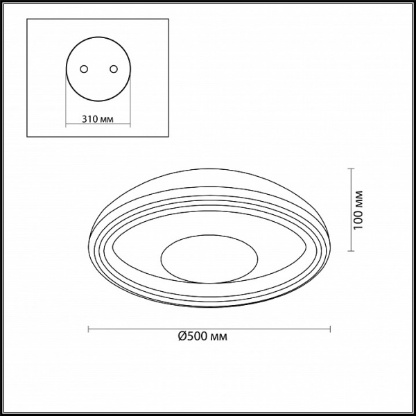 Накладной светильник Odeon Light Benso 4623/48CL
