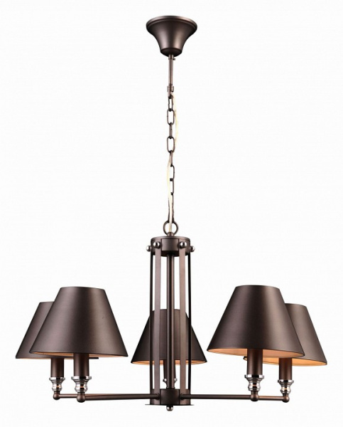 Подвесная люстра Natali Kovaltseva Marquis Marquis 81000-5C GRAY BRASS