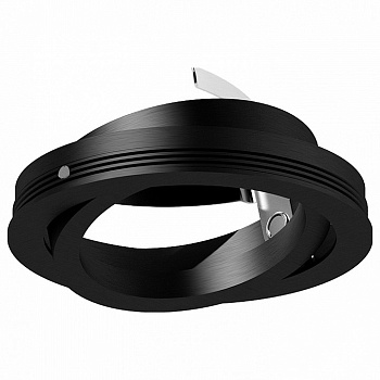 Рамка на 1 светильник Ambrella N700 N7002 PBK черный полированный D70*H26mm Out1.5mm MR16