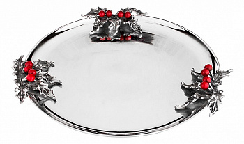 Блюдо декоративное (39.5х6 см) Red Berries 725-015