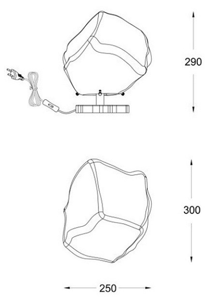 Настольная лампа декоративная Zumaline Rock T0488-01A-U8AC