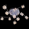 Потолочная люстра Eurosvet Quadro 4976/11 хром/синий+красный+фиолетовый