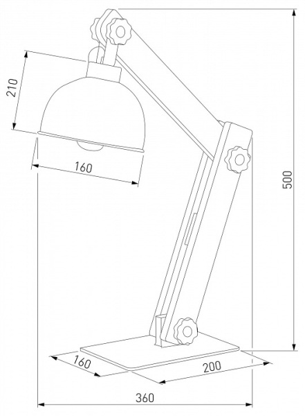 Настольная лампа офисная TK Lighting Oslo 5021 Oslo