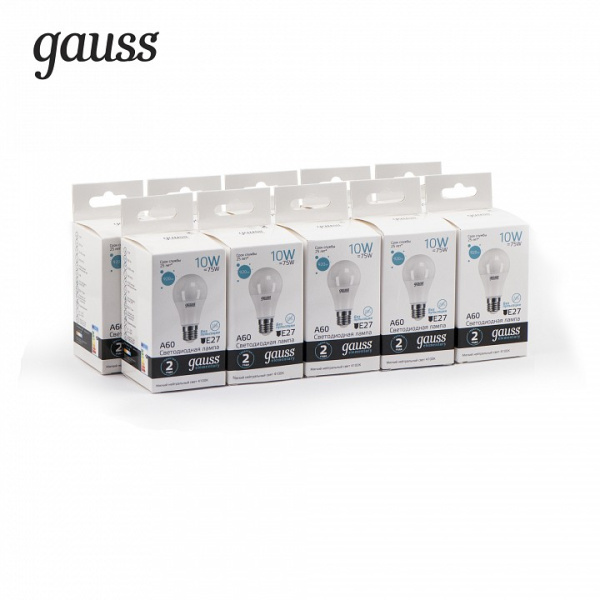 Лампа светодиодная Gauss  E27 10Вт 4100K 23220