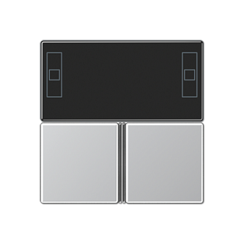 JUNG KNX АS 500 Алюминий Набор накладок для защелкивания на регулятор-дисплей компакт