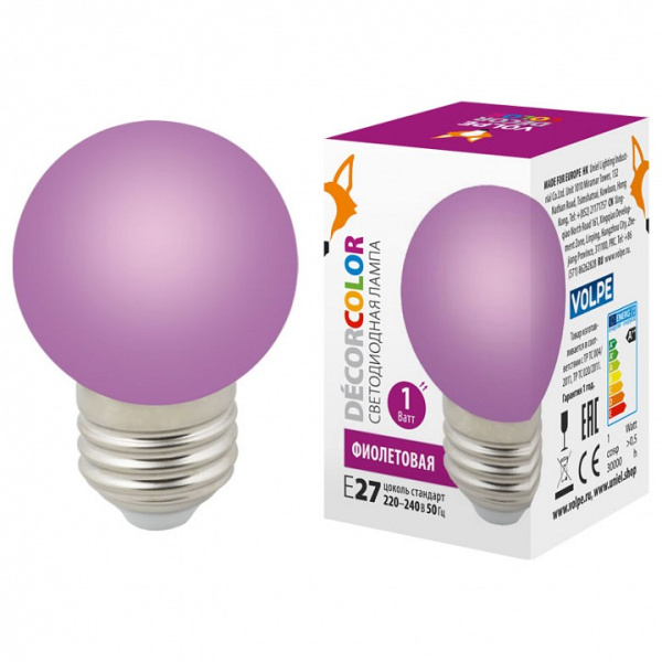 Лампа светодиодная Volpe Sky E27 1Вт K UL-00005652