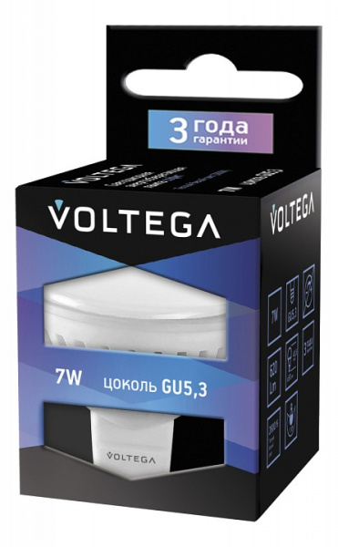 Лампа светодиодная Voltega  GU5.3 7Вт 4000K VG1-S2GU5.3cold7W