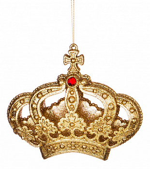 Елочная игрушка (12х10 см) Корона 865-429