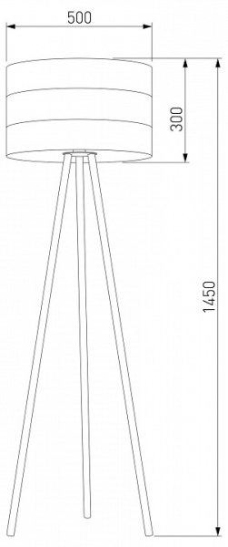 Торшер TK Lighting Tago 5053 Tago Black