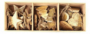 Набор из 24 елочных игрушек (35x8x13 см) Golden en_ny0021