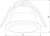 Встраиваемый светильник Elektrostandard Mils a064268