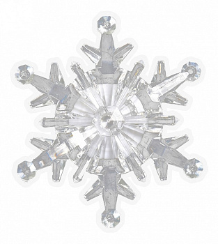 Снежинка световая (9.5 см) 55055